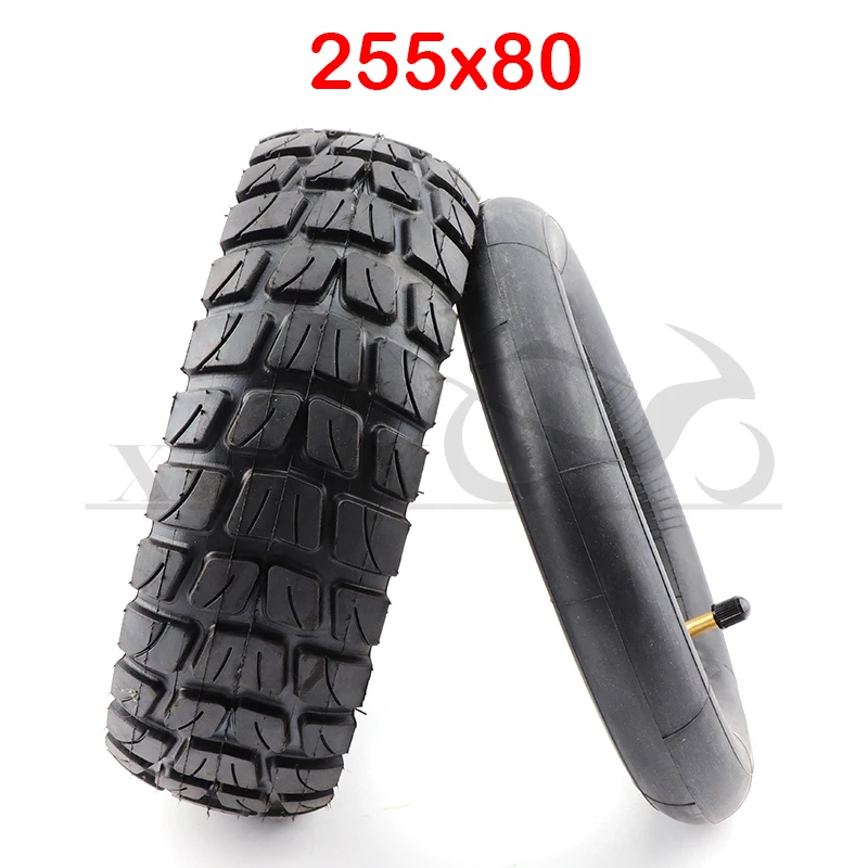 

255x80 Tire Inner and Outer Tyre for Electric Scooter Zero 10x Dualtron KuGoo M4 Upgrade 10 Inch 10x3.0 80/65-6 Off Road Tire