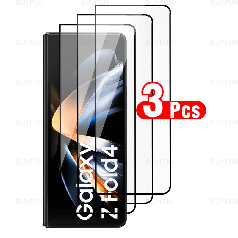 

Для Samsung Galaxy Z Fold4 3 шт черное Защитное стекло для Samsung Samsun Z Fold 4 SM-F936B полное покрытие защита экрана