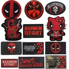 Военная армейская тактическая вышивка Deadpool с максимальными усилиями, нашивки для одежды, эмблема, Аппликации, бейджи логотип