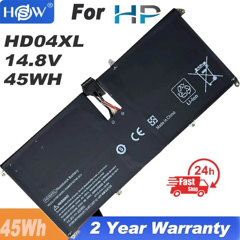 Сменный аккумулятор для ноутбука HD04XL HP Envy Spectre XT HSTNN-IB3V 13-2120tu TPN-C104 13-2095ca 685989 -001 45 Втч