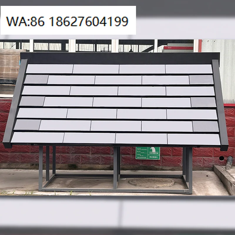 Фото Солнечная панель для крыши BIPV: Энергоэффективная черепица CdTe с двойным стеклом, 30 Вт, XJD01, зеленая, для слабого освещения №1