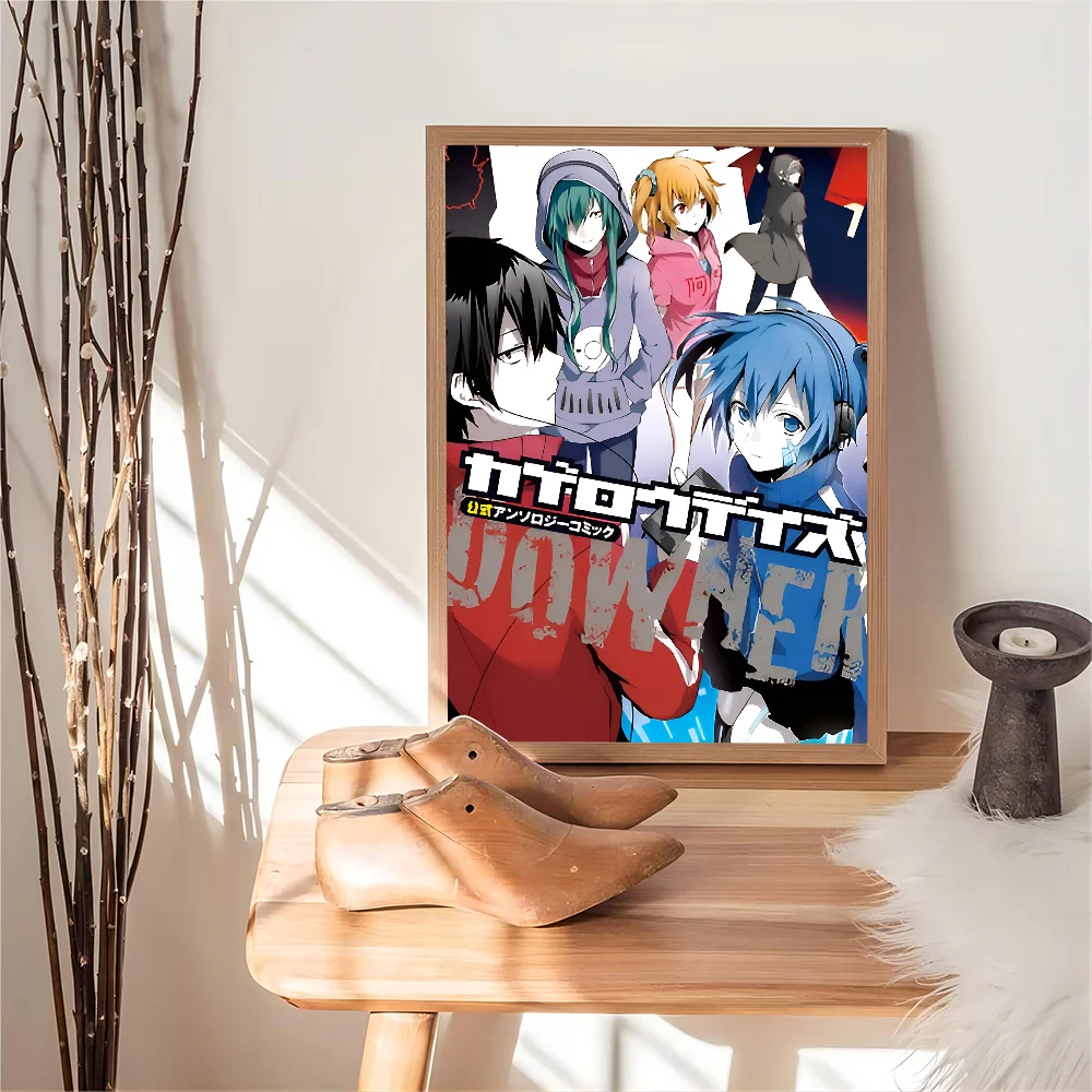 Аниме Kagerou Daze классические винтажные постеры Декор Картина на стену белая