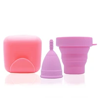 timkdle menstrual cup medical grade feminine hygiene women period silicone cup reusable coletor copa menstrual with box