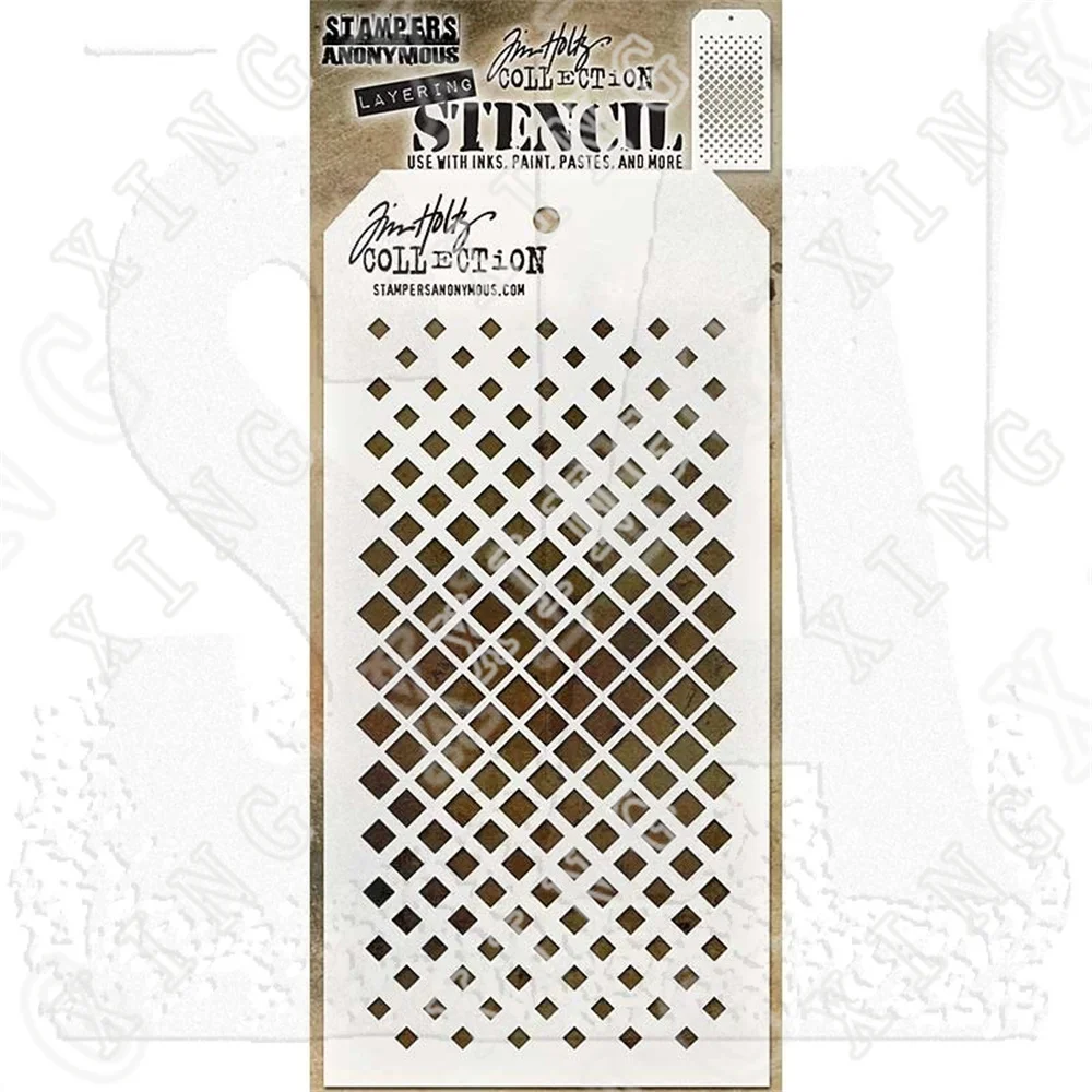 

Hot Sale New Arrival Gradient Square decor Diy Graphics Painting Scrapbooking Stamp Ornament Album Embossed Template Reusable