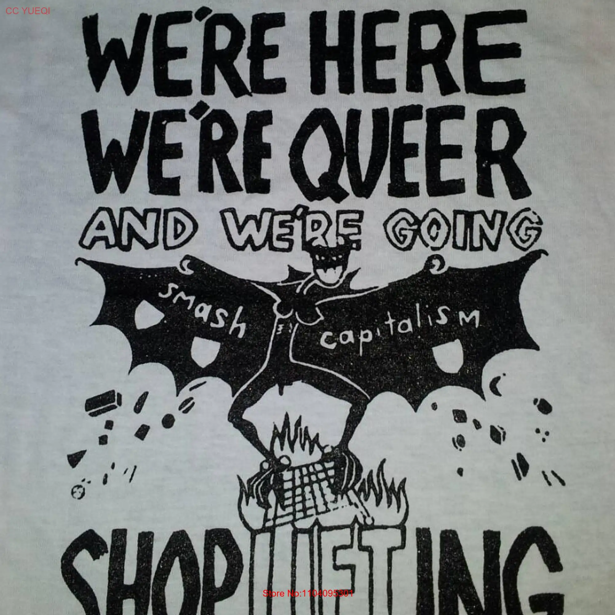 Мы здесь Чудесная футболка с длинным или коротким рукавом для магазина