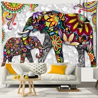 3d mural elephant tapestry wall hanging bohemian hippie bedroom background cloth printing home decor