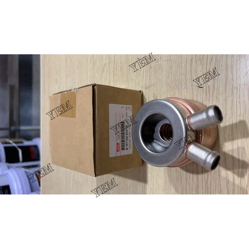 Новый масляный радиатор 3LD1 8-97102320-0 для двигателя экскаватора Isuzu.