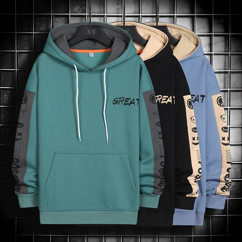 

Модные толстовки с капюшоном для скейтборда, свитшоты, мужские повседневные толстовки, весенне-осенняя Толстовка Оверсайз в стиле хип-хоп, ...