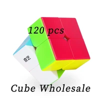 qy 120 pcs cube 6 styles 2x2 magic cube 2x2x2 magnetic cube speed childrens professional educational toys wholesale purchase