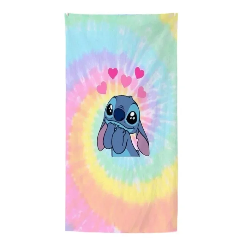 Kawaii Disney Stitch Пляжное полотенце с рисунком Милая микрофибра Большое пляжное банное полотенце Одеяло Многофункциональное быстросохнущее квадратное полотенце (art.: 3920cd1da2cf2) - 3920cd1da2cf2