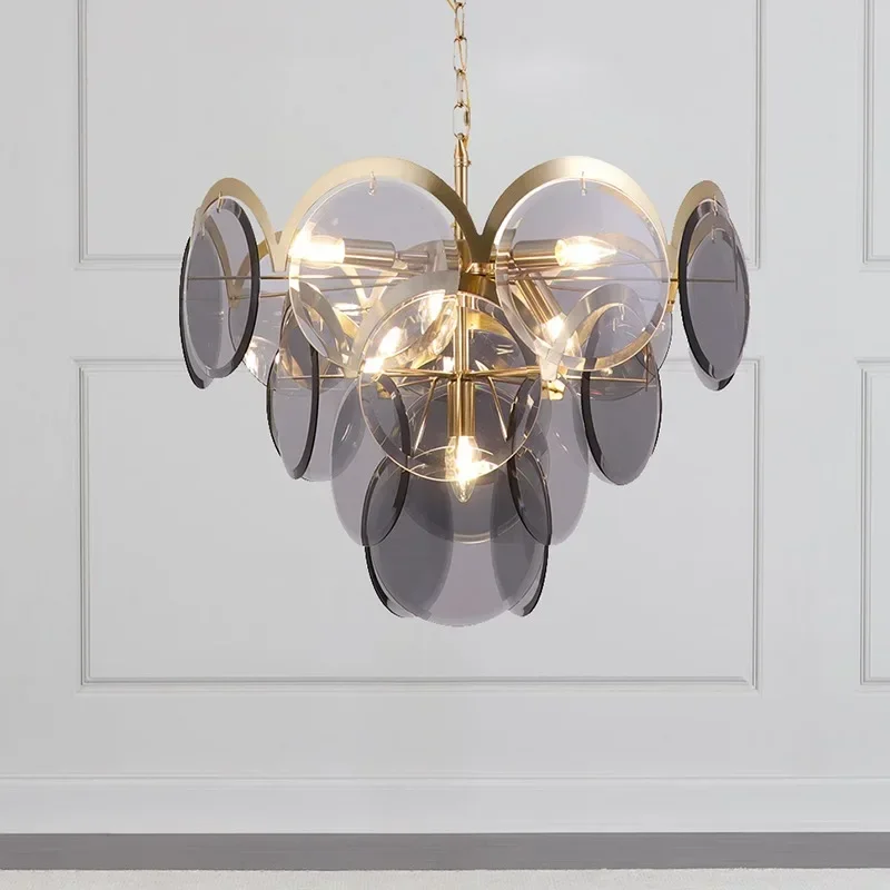 MandosBor Скандинавская постмодернистская светодиодная стеклянная люстра подвески