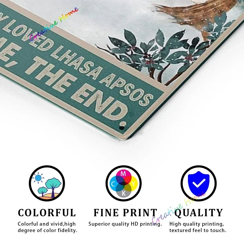 Once Upon A Time There Was Girl Who Really Loved Lhasa Apsos Dog Lover Металлические жестяные вывески