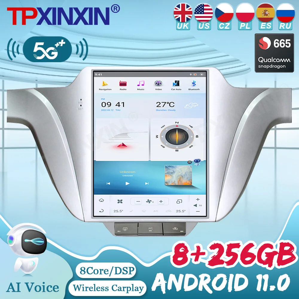 

8+256G Android11 Tesla DVD Multimedia Player GPS Navi For Volkswagen VW Lavida 2013 2014 2015 2016 2017 Carplay G6 System Stereo