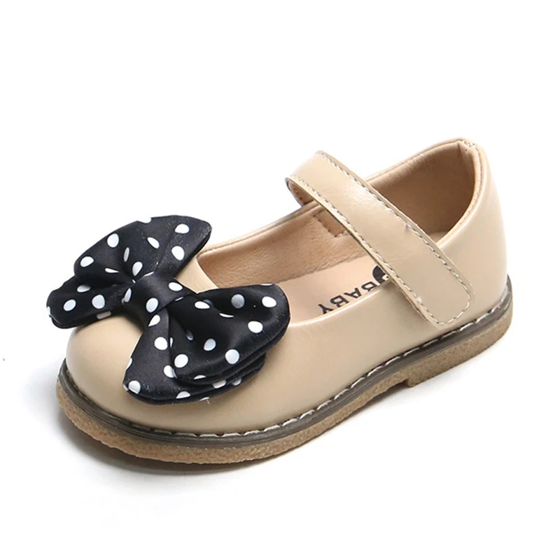 

Туфли принцессы для девочек с бантом-бабочкой, детские ботинки из искусственной кожи, удобная вечерние ринки, свадьбы, на плоской мягкой под...