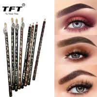 the new 4 color eyebrow pencil with pencil sharpener is waterproof and does not fade