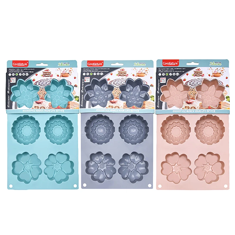 

Clay Silicone Mould Flower-Shaped Chocolate Cake Decor Molds Diy Flower Silicone Mold Jewelry Accessories Earrings