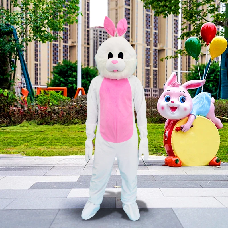 Косплей Пасхальный кролик мультфильм костюм талисмана реклама церемония день