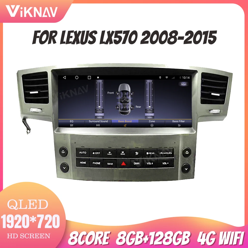 

Система Android 8-ядерная Автомобильная Радио для LEXUS LX570 2008-2015 управление рулевым колесом навигация заднего вида