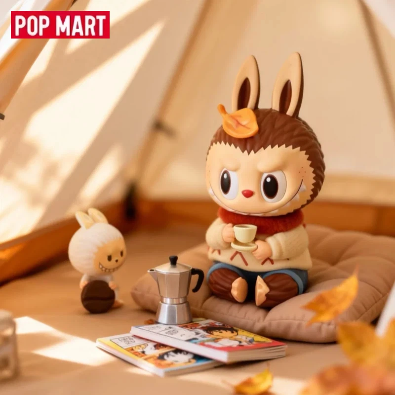 Фото POPMART LABUBU ZIMOMO теплый свитер ручная подвесная карта модные настольные украшения коллекция куклы-сюрприз зимний и новогодний подарок №3