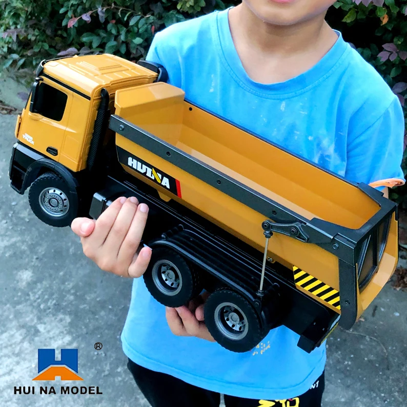 

Huina 1573 1:14 Big Scale RC Alloy Truck Tractor RC Engineering Car 2.4Ghz Renmote Controll Car 10 Channel Rc Dumper Toy for Boy