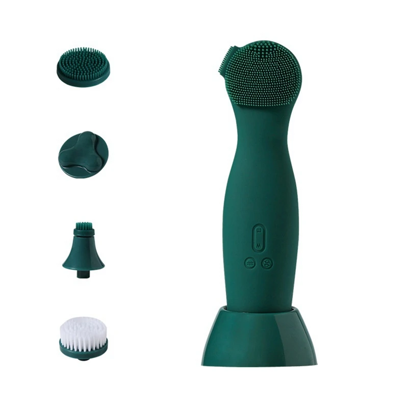 

Водонепроницаемая силиконовая щетка для очищения лица с вибрацией и зарядкой от USB