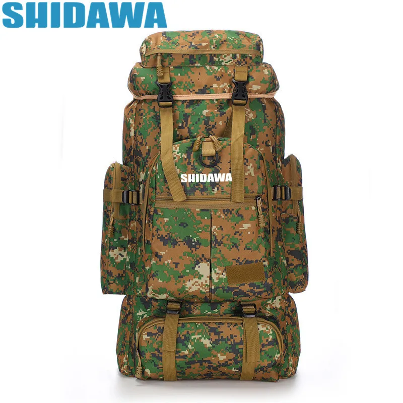 

New Men High-capacity Fishing Backpack 56-75L Military Tactical Backpack Waterproof Outdoor Sport Travel Hiking Trekking Camping