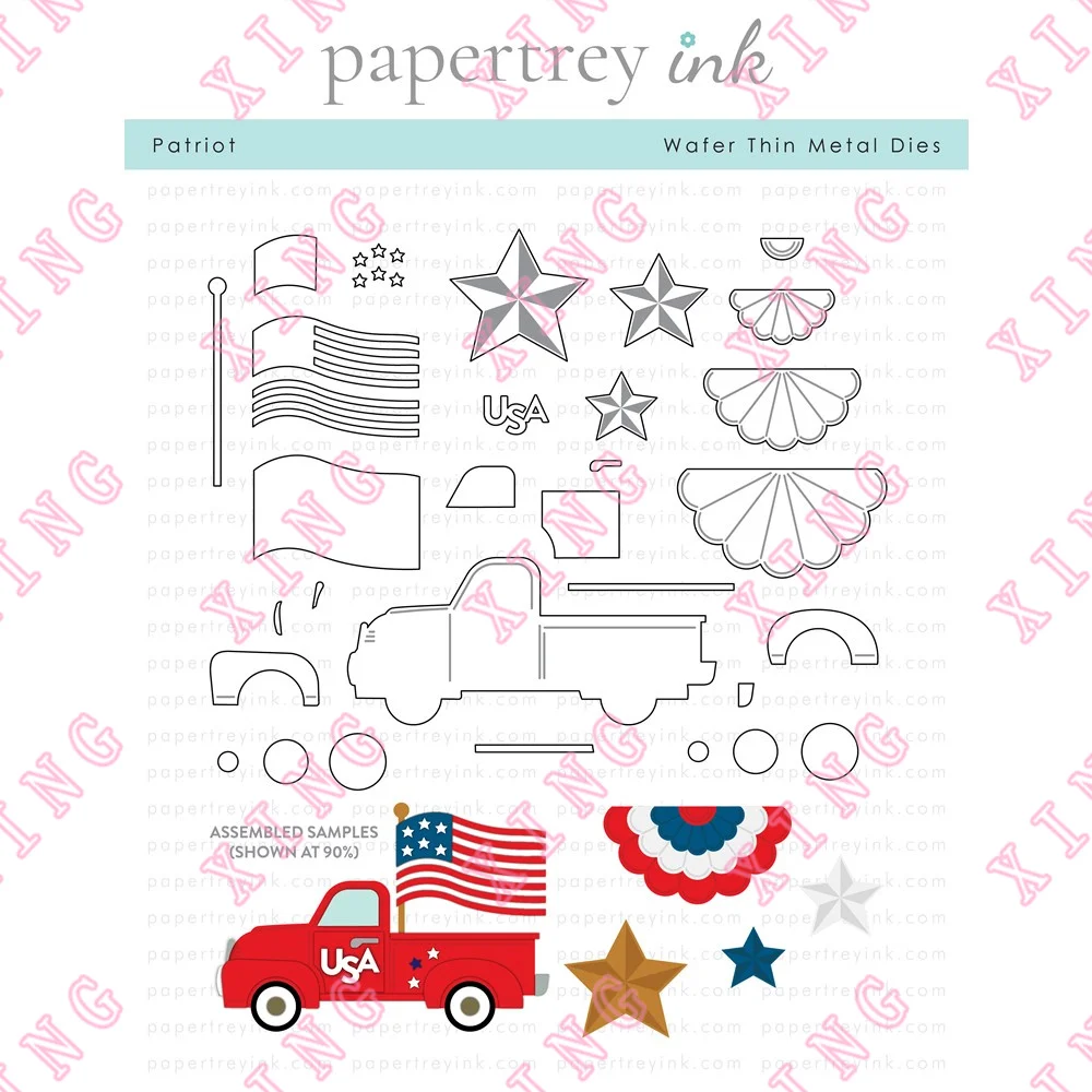 

2022 New Metal Cutting Dies Patriot Dies Scrapbook Decoration Embossing Template Diy Gift Card Handmade Craft Blade Punch Molds