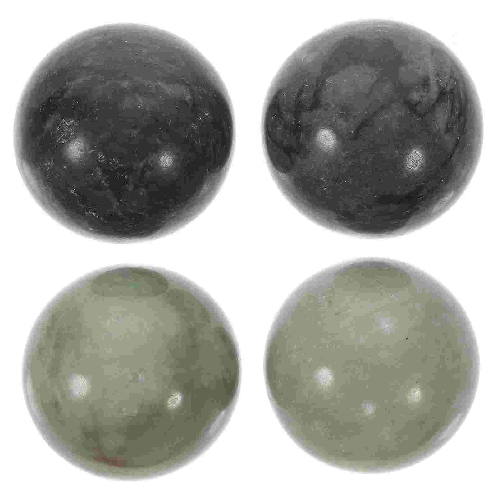 

2 Sets Ball Hand Fitness Balls Massage Rolling Bocce Handballs Marble