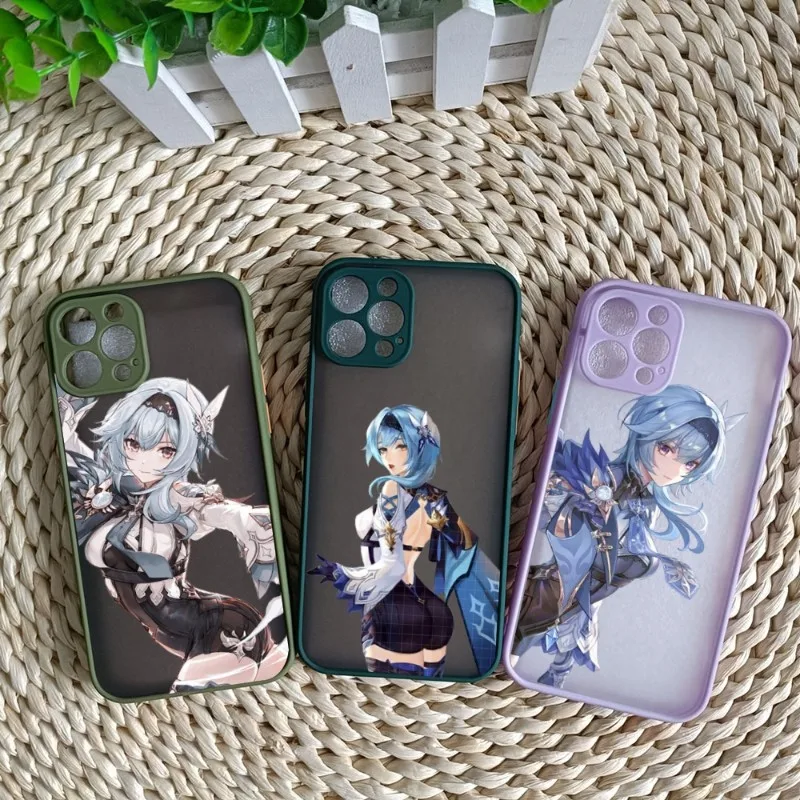 

Eula Genshin Phone Case For IPhone 14 13 12 11 Mini Pro Max XS X Max XR 8 7 Plus SE 2022 Skin Color Phone Cover