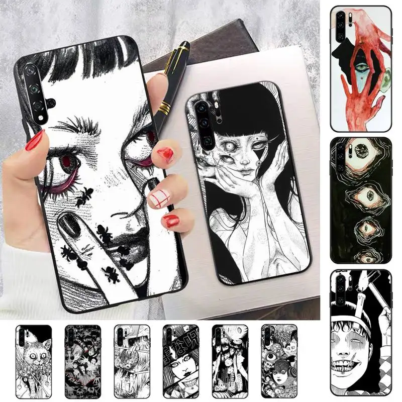 

Japanese Horror Manga Style Phone Case for Huawei Honor 10 i 8X C 5A 20 9 10 30 lite pro Voew 10 20 V30