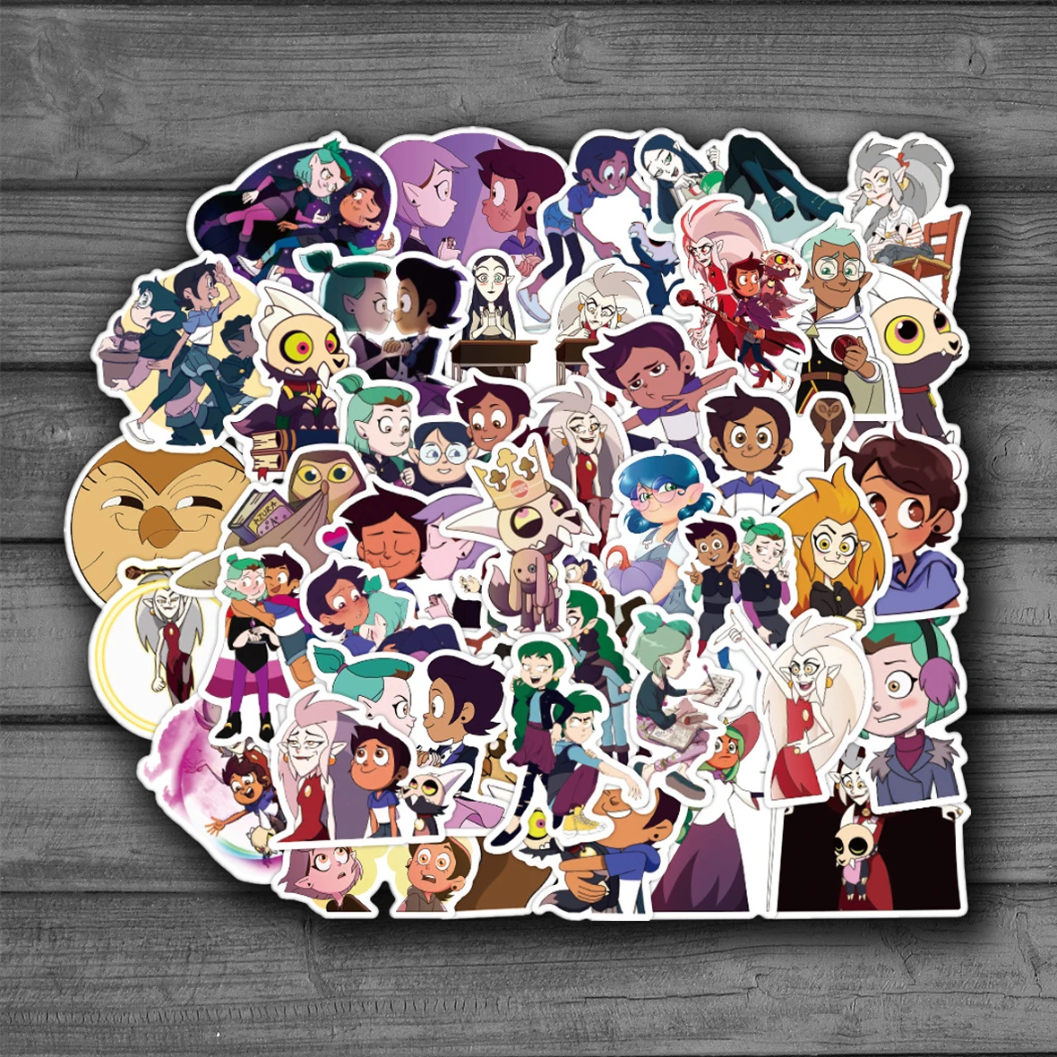 

50pcs/set The Owl House Cartoon Anime American Animation Stickers For Luggage Laptop Diy Skateboard Kids Gift Phone