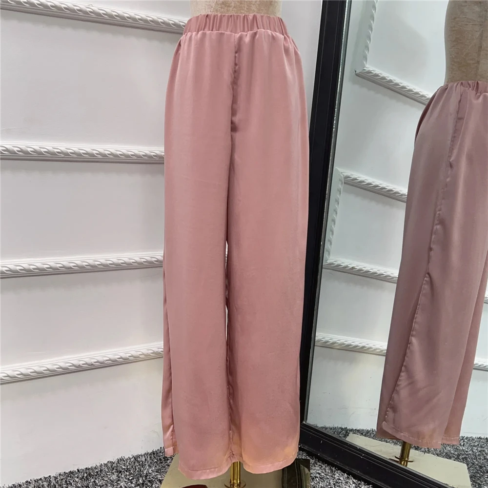 Платья комплект из 2 предметов атласная юбка для Рамадана мусульманская женская