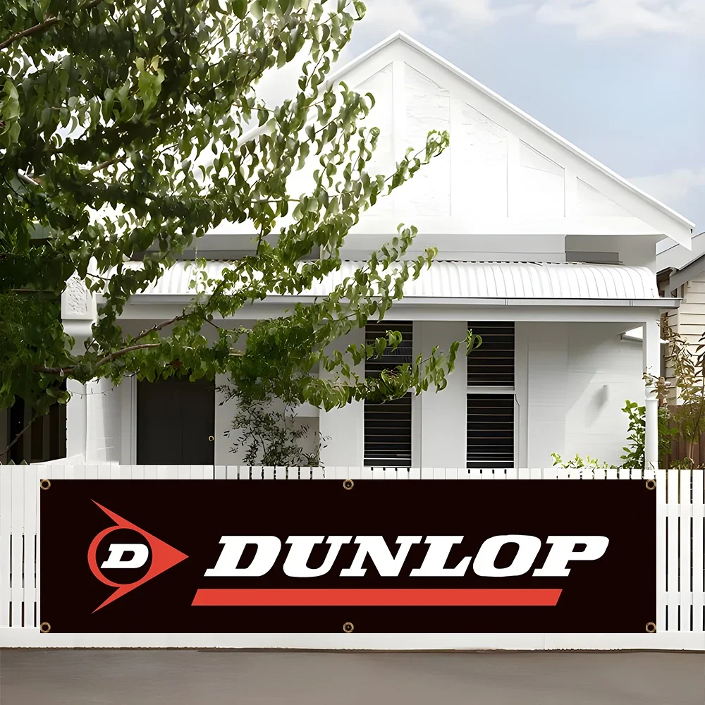 60x240 см Dunlop автозапчасти баннер флаг автомобиль грузовик детали двигателя