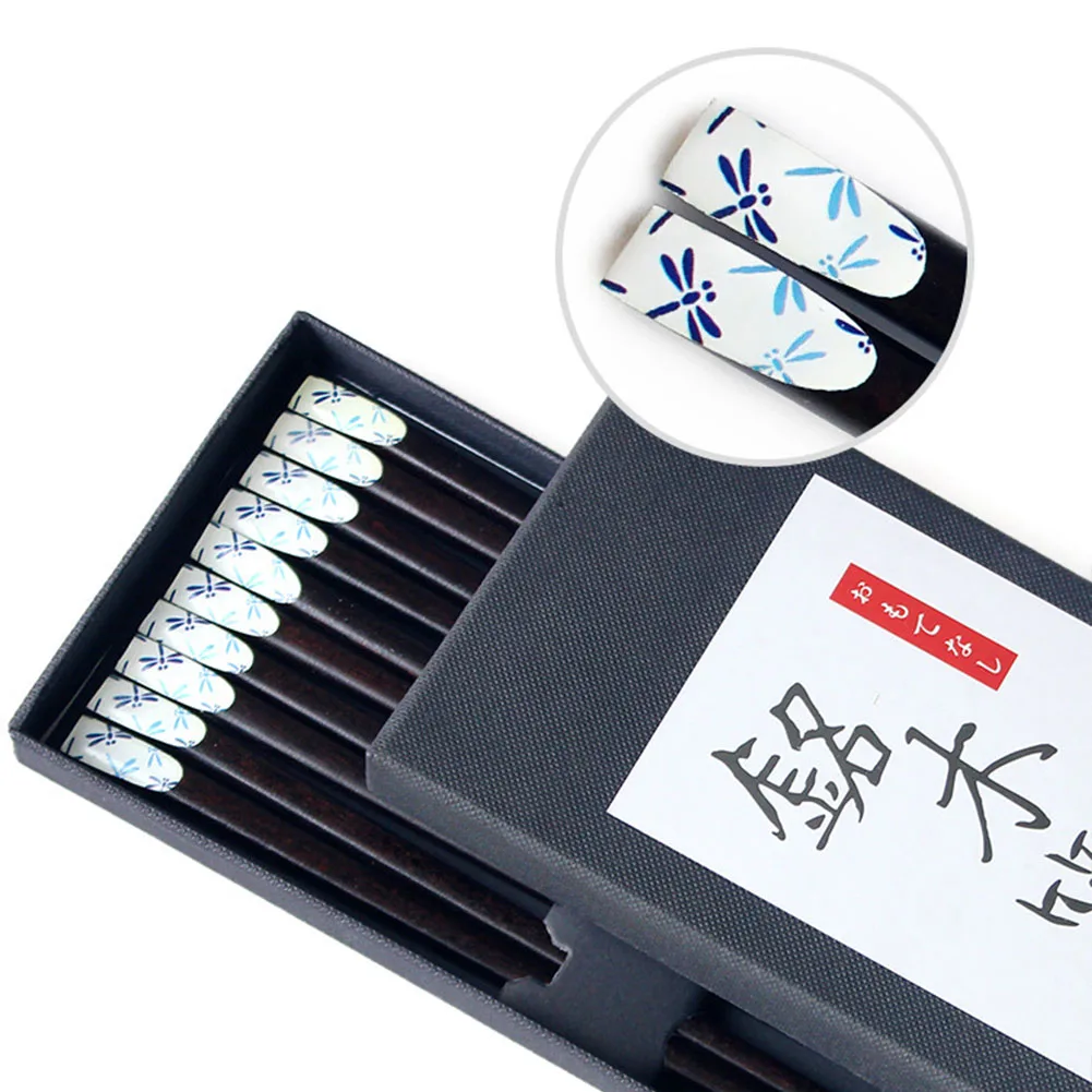 

Набор из 5 палочек для еды, столовая посуда в японском стиле, деревянная посуда ручной работы, натуральная прочная посуда для суши, китайское...