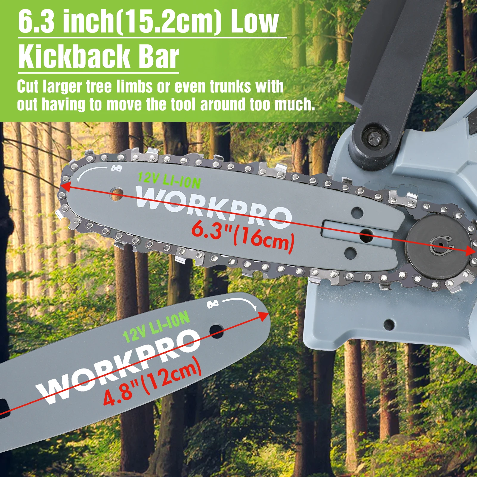 Портативная электрическая пила для обрезки древесины 12 В