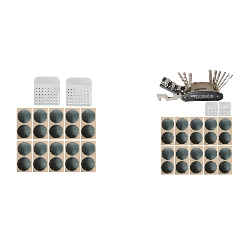 

Комплект для ремонта велосипедной внутренней камеры для пневматических камер (шиномонтажные стержни, нашивки для шин, металлические напил...