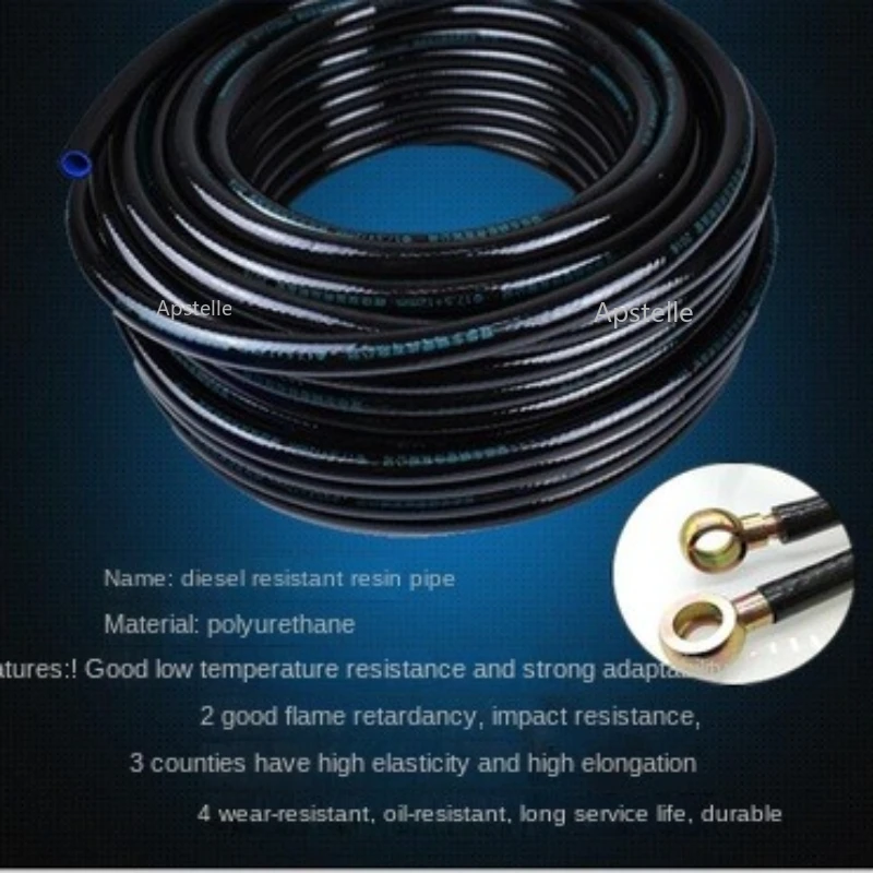 

High Pressure Fuel Pipe Figh Temperature Resistant Fuel Pipe1M Explosion-proof Trachea Resin 5-25mm High Pressure Oil Pipe Hose