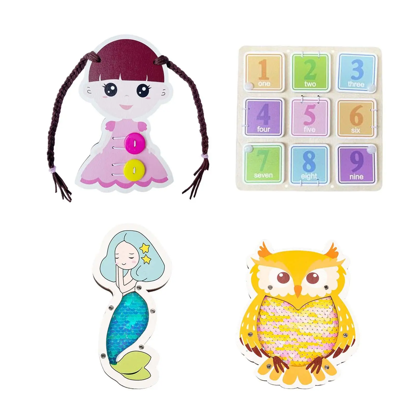 

Busy Board Preschool Educational Toy Early Learning Tool Sensory Board Toy for Gifts