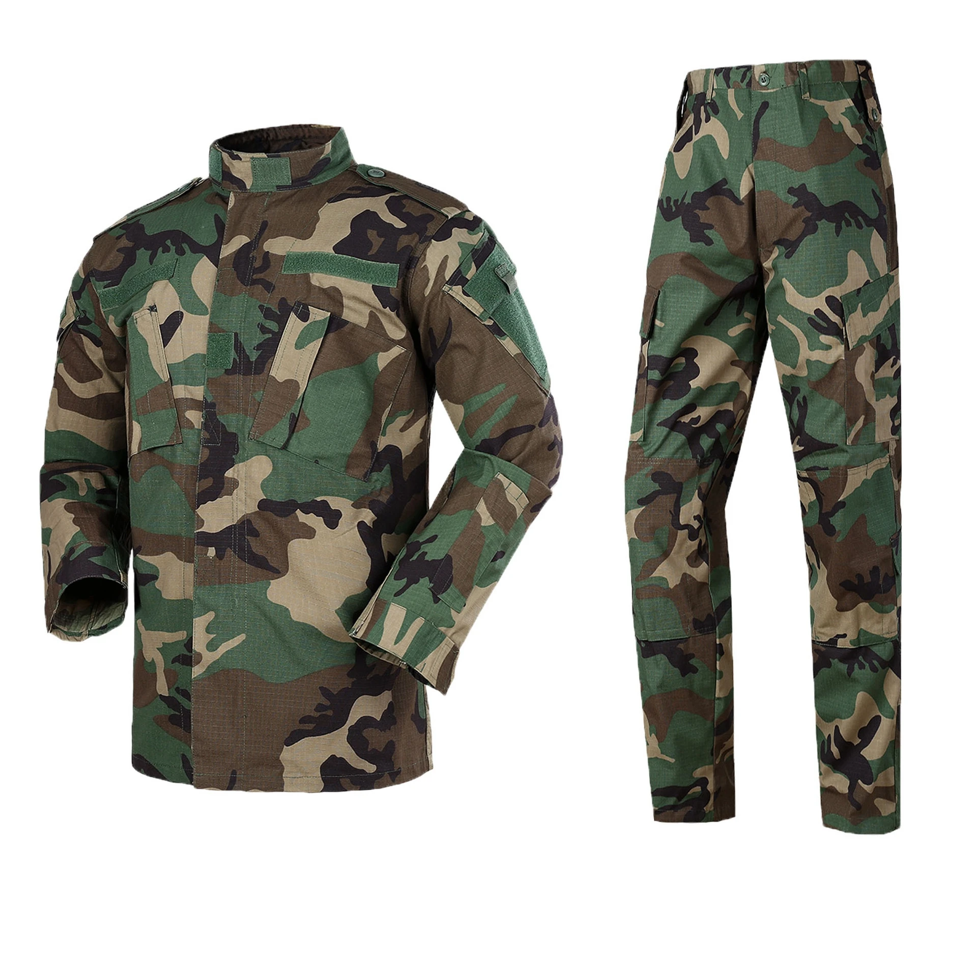 

Military Digital Woodland Combat Uniform Shirt And Pants Tactical Design Military Uniform Jungle Forest Camouflage Suits