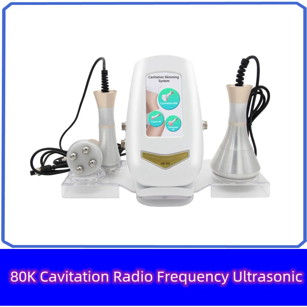 

3in1 80K Weight Loss Beauty Device Anti-wrinkle Body Massage Cavitation Machine Fat Burning Body Shaping Lipolaser Instrument