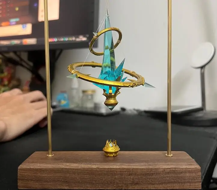 

Anime Game Final Fantasy XIV FF14 Game Ornament Display Pendant Blue Crystal Daily Creative Collection Decorate Gift