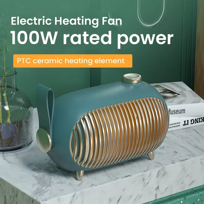 

Electric Heater Heating Fan Desktop 500W Mini 3S Fast Heating Overheat Protection PTC Ceramic Air Warmer For Home Office Winter