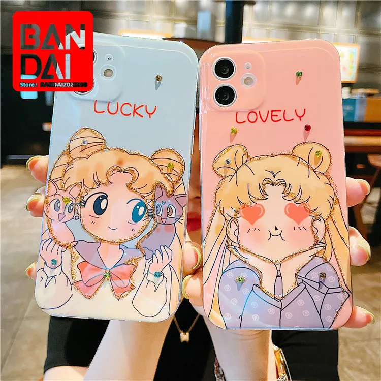 

Pretty Girl Warrior For Iphone11promax Epoxy Rhinestone Phone Case Apple 12 Blue Light Epoxy Rhinestone