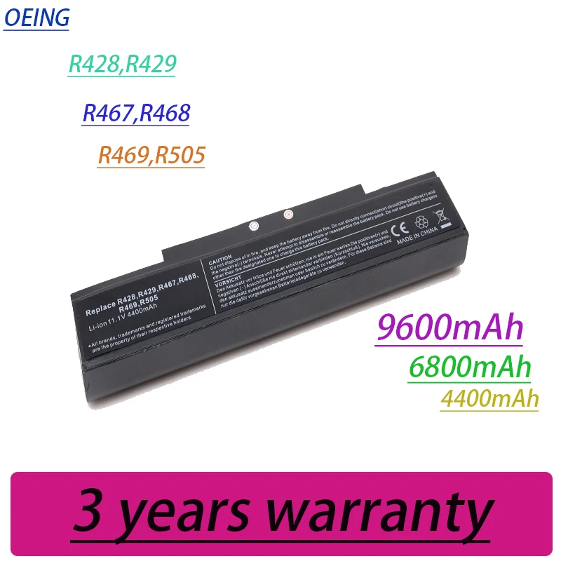 

New 9600mAh Laptop Battery for Samsung AA-PB9NS6B aa PL9NC6B 355V5C AA-PB9NC6B PB9NC5B pb9nc6b np300v5a NP550P7C R428 R460 R580