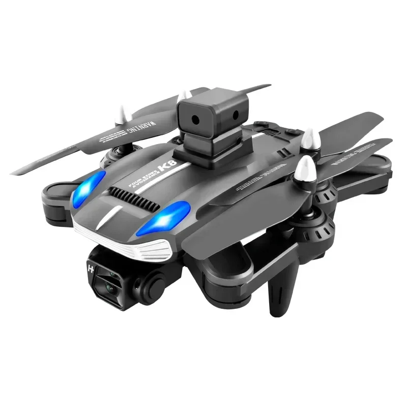 

Горячая Распродажа Drone K8 с 4K HD ESC камера обхода препятствий оптический поток светодиодный освещение позиционирование складной пульт дистанционного управления Дрон игрушка
