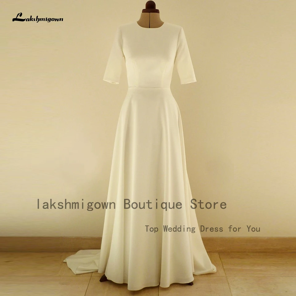 Lakshmigown простое свадебное платье с длинным рукавом для женщин 2023 Vestidos гражданские