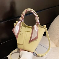 fashion small pu leather bucket crossbody bag for women summer fashion trendy shoulder handbags and purses