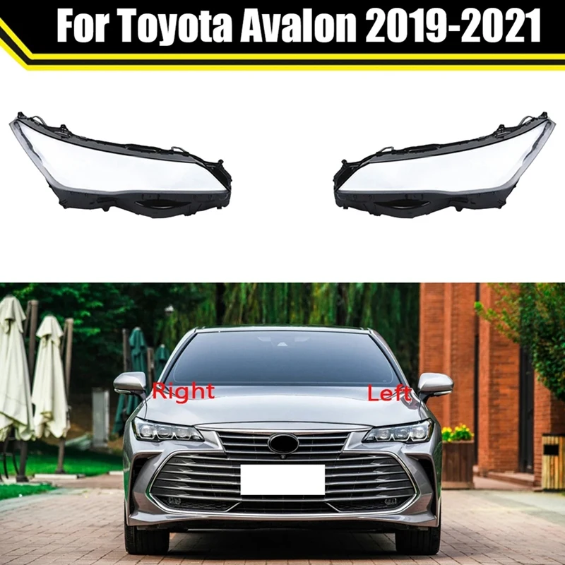 

Крышка для фары, корпус абажура для Toyota Avalon 2019-2021, заменяемая головка, искусственная стеклянная линза, светозащитные крышки