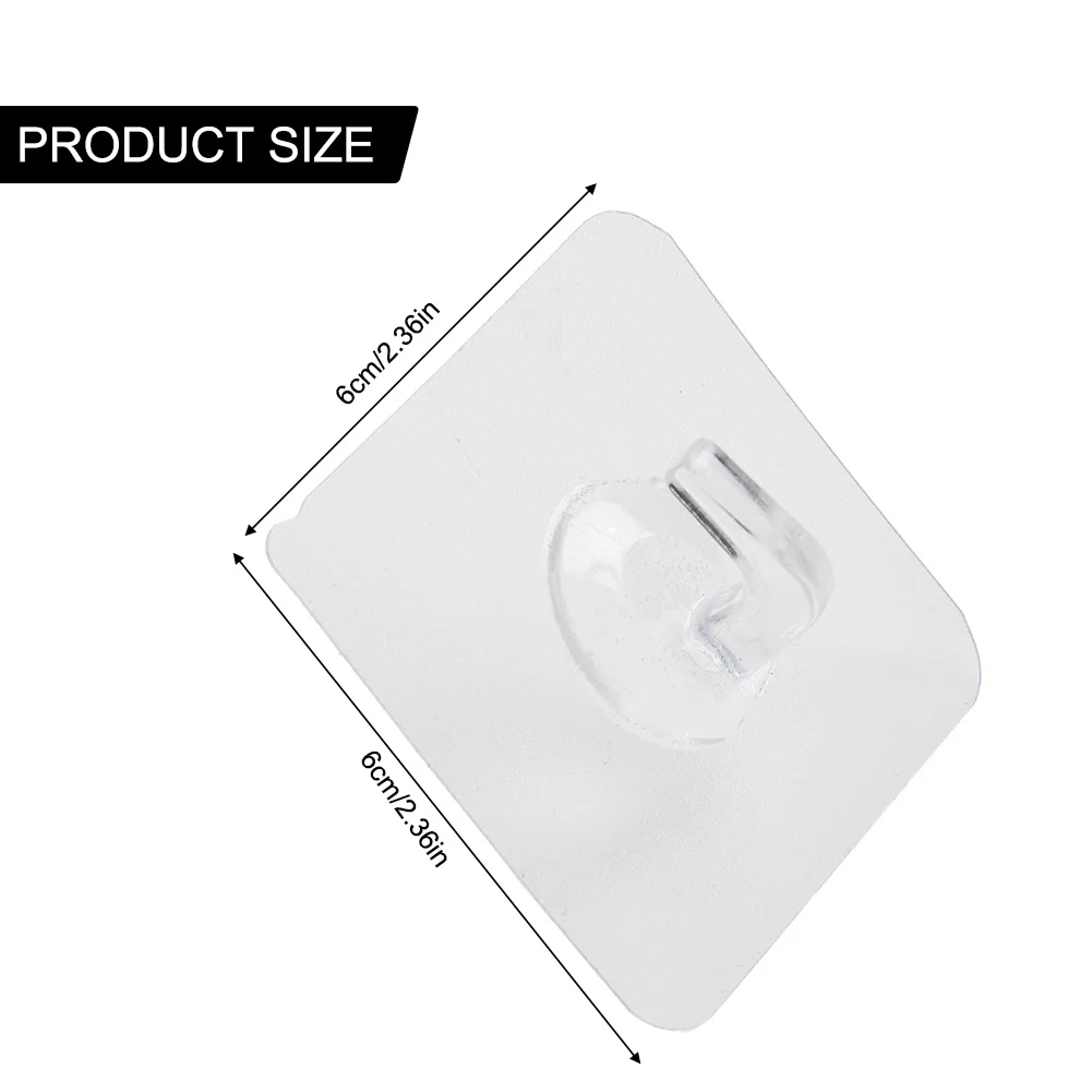 

Home Organization Wall Hook Plastic Rag Save Space Space Saving 6x6cm Draining Water Quickly For Hanging Spatula