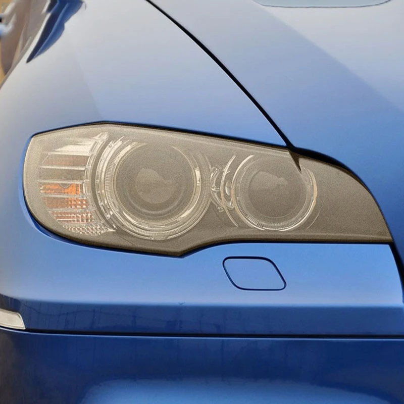 

Car Headlight Protective Film Car Front Light For BMW X5 E70 X5M M Performance 2007-2013 Transparent Smoke Black TPU Sticker